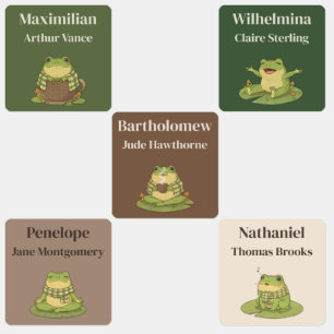 Personalized Woodland Storybook Zochi Daily Kids' Labels