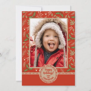 Personalized Woodlands Holiday Card
