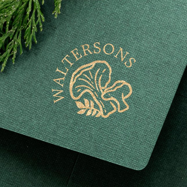 Personalized Woodsy Forest Mushrooms Wax Seal Stam Rubber Stamp (Personalized Woodsy Forest Mushrooms Wax Seal Stam Rubber Stamp)