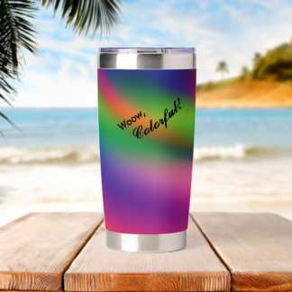 Personalized Woow Colorful Insulated Tumbler