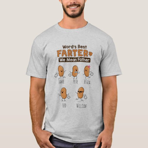Personalized World best farter up to 5 T_Shirt