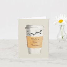 Personalized World’s Best Teacher Gift Coffee Card