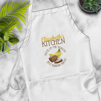 Personalized World's Best Banana Bread Adult Apron