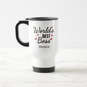 Personalized World's Best Boss Travel Mug