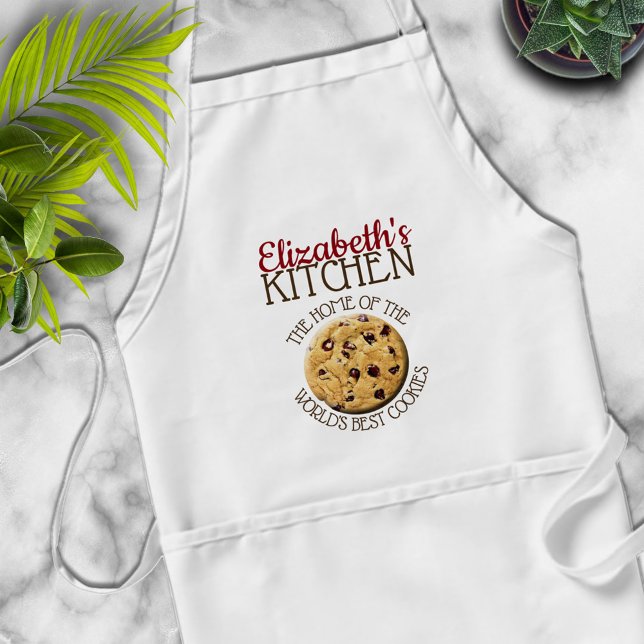 Personalized World's Best Cookies Adult Apron (Creator Uploaded)