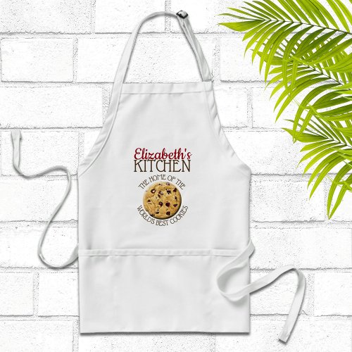 Personalized Worlds Best Cookies Adult Apron