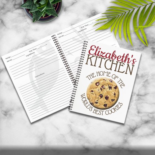 Personalized Worlds Best Cookies Recipe Notebook