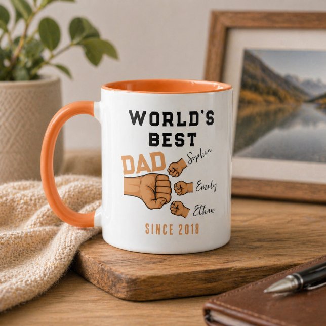 Personalized WORLD'S BEST Dad | Father’s Day Mug (Personalized WORLD'S BEST Dad | Father’s Day Mug)