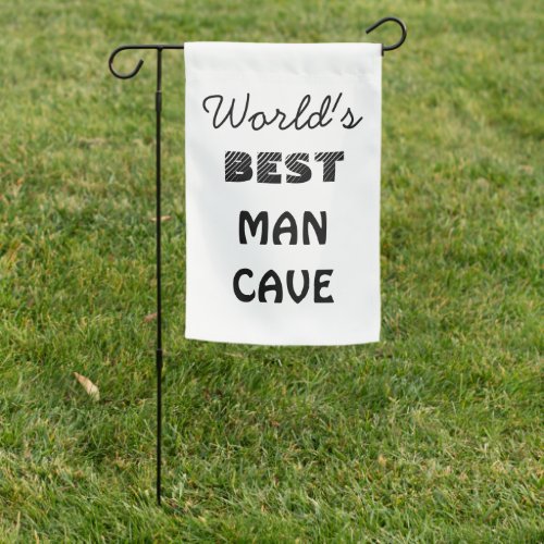 Personalized Worlds Best Man Cave Funny Garden Flag