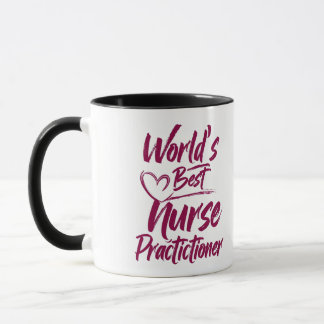 Personalized "World's Best Nurse Practitioner" Mug