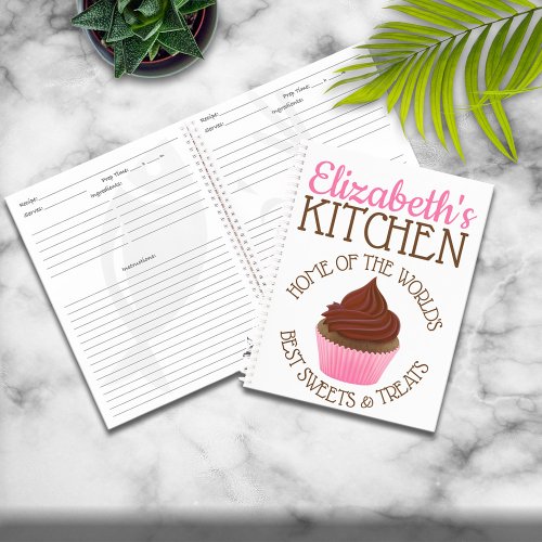 Personalized Worlds Best Sweets Recipe Notebook