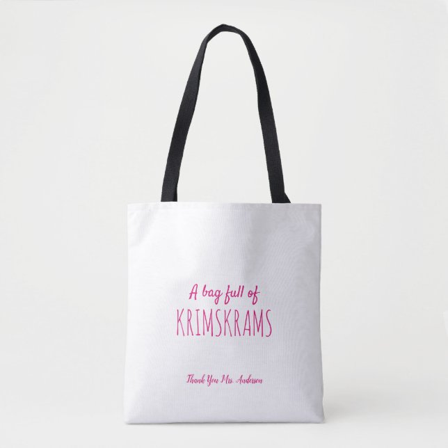 Personalized world's best teacher modern tote bag (Front)