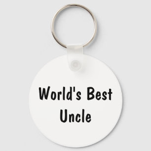 Personalized World's Best Uncle Photo Keychain