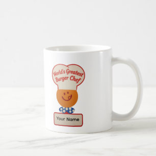 Personalized World's Greatest Burger Chef Coffee Mug