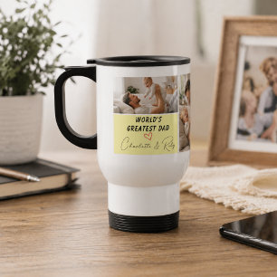 Personalized World's Greatest Dad Photo   Father’s Travel Mug