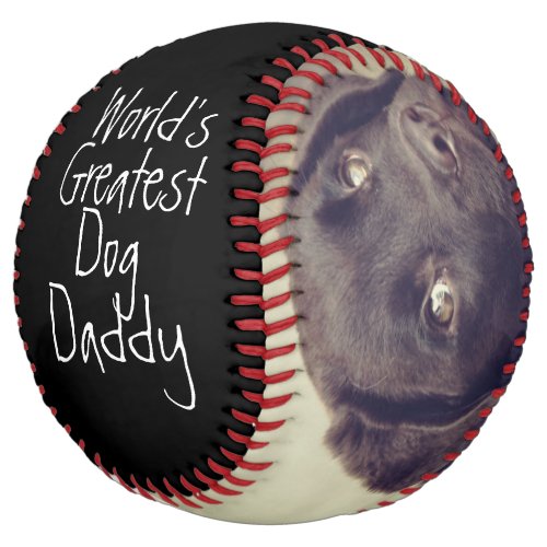 Personalized Worlds Greatest Dog Dad Fathers Day Softball