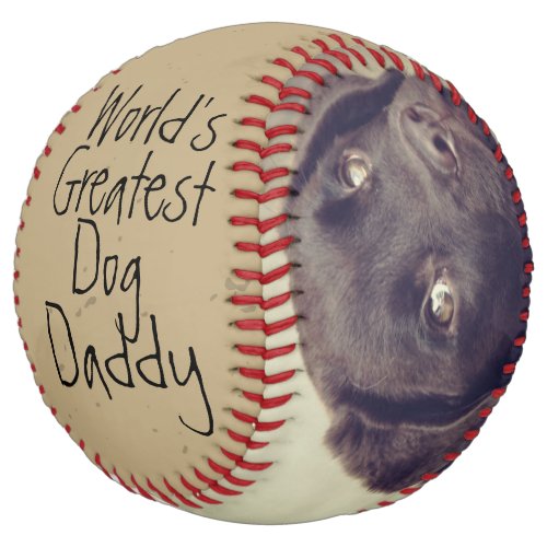 Personalized Worlds Greatest Dog Dad Fathers Day Softball