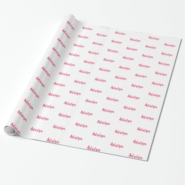 Personalized Wrapping Paper (Unrolled)