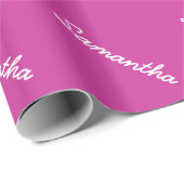 Personalized wrapping paper with custom name | Zazzle