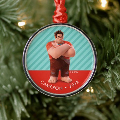 Personalized Wreck it Ralph Metal Ornament