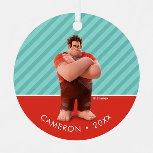 Personalized Wreck it Ralph Metal Ornament