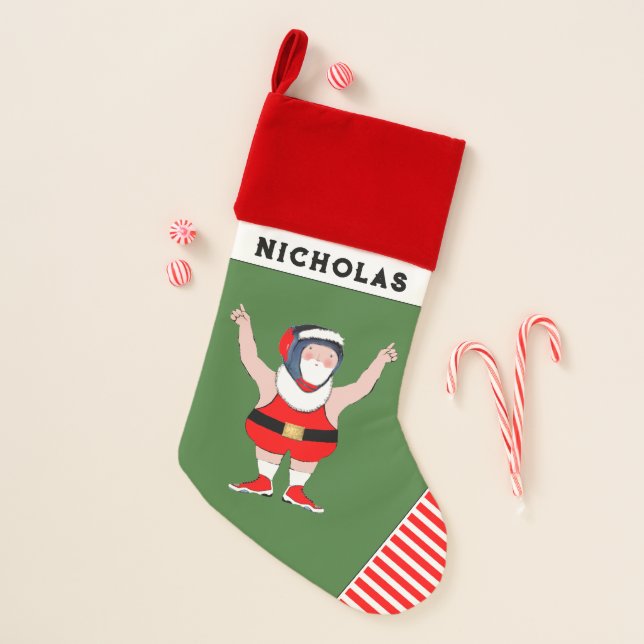 Personalized Wrestling Christmas Stocking (Front)