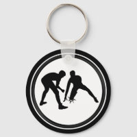 Personalized Wrestling Gifts for Wrestlers, Black Keychain