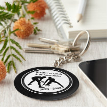 Personalized Wrestling Gifts for Wrestlers, Black Keychain Personalized Wrestling Gifts for Wrestlers, Black Keychain