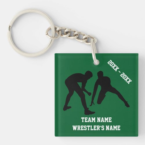 Personalized Wrestling Keychains Your COLORS TEXT