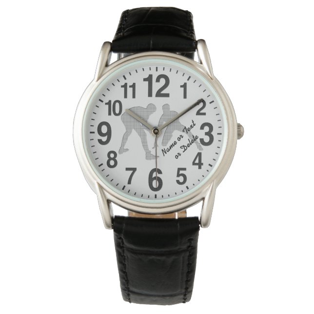 Personalized Wrestling Watches for Player's, Coach (Front)