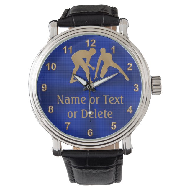 Personalized Wrestling Watches for Wrestler, Coach (Front)
