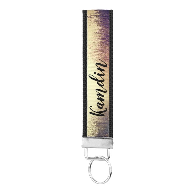 Personalized Wrist Key Chain Sunrise Pathway Walkw (Keys on Bottom)