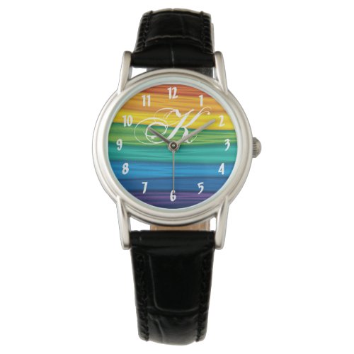 Personalized Wrist Watch lgbtq rainbow flag lesbia