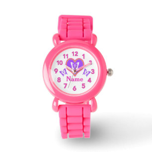 Personalized Wrist Watches for Girls Butterflies
