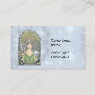 Personalized writer's muse business cards