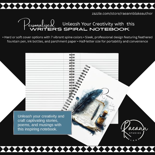 Personalized Writers Spiral Notebook (Creator Uploaded)