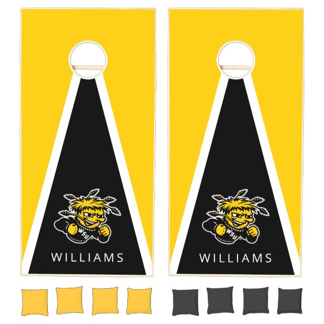 Personalized WSU Logo Primary Mark Cornhole Set (Set)