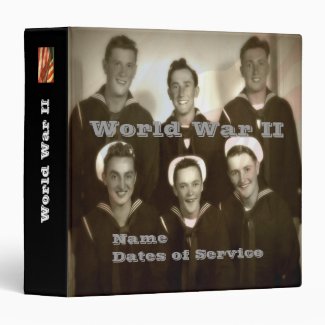 Personalized WWII Navy Veteran Photo Album