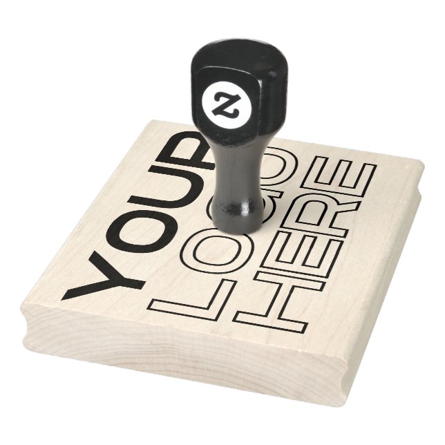 Personalized XL Large Business Logo Custom Rubber  Stamp (Stamp)