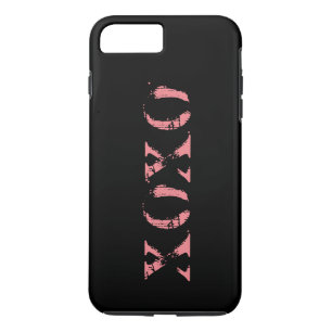 Personalized XOXO Black & Rose Gold iPhone 8 Plus/7 Plus Case