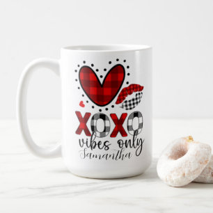 Personalized xoxo only vibes Valentine's day 2024 Coffee Mug