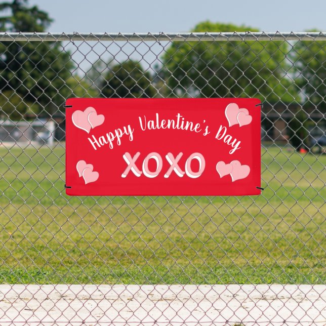 Personalized XOXO Valentine’s Day Banner (Insitu)