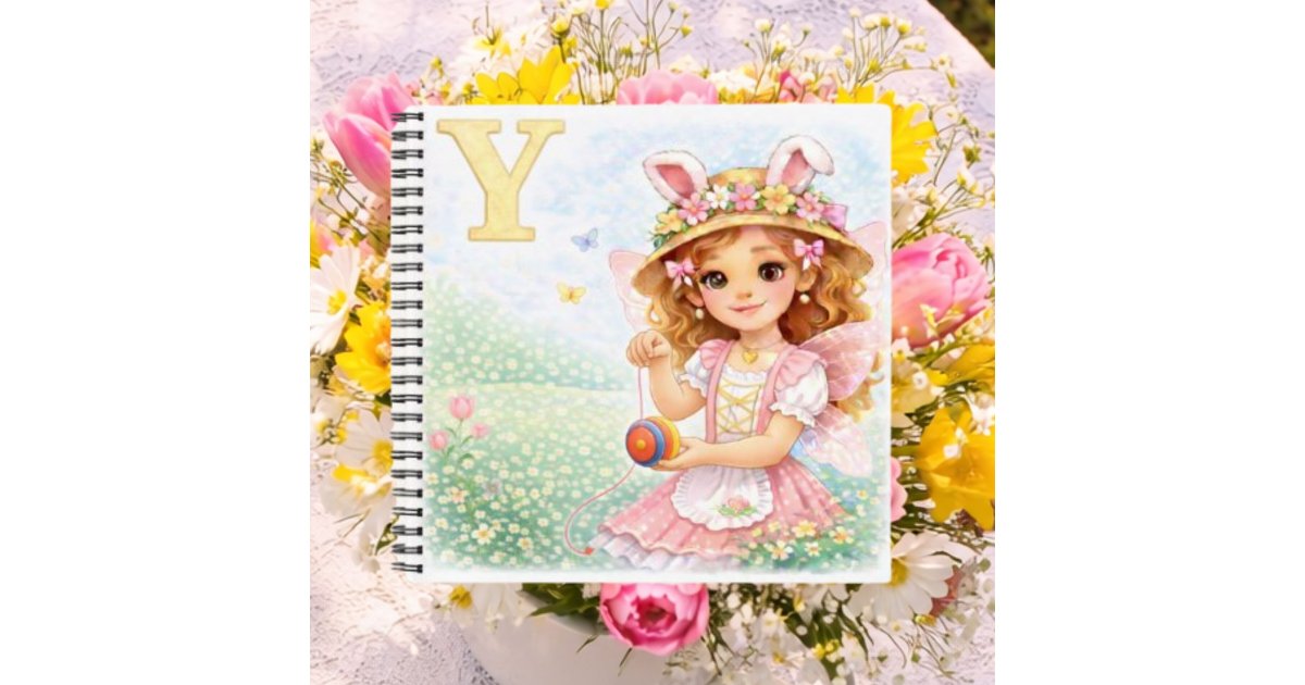 Yo Notebook Personalized Y Yo-Yo Gift for Girls Notebook | Zazzle