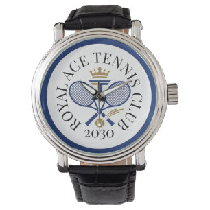 Personalized Year Gold Tennis Club Watch