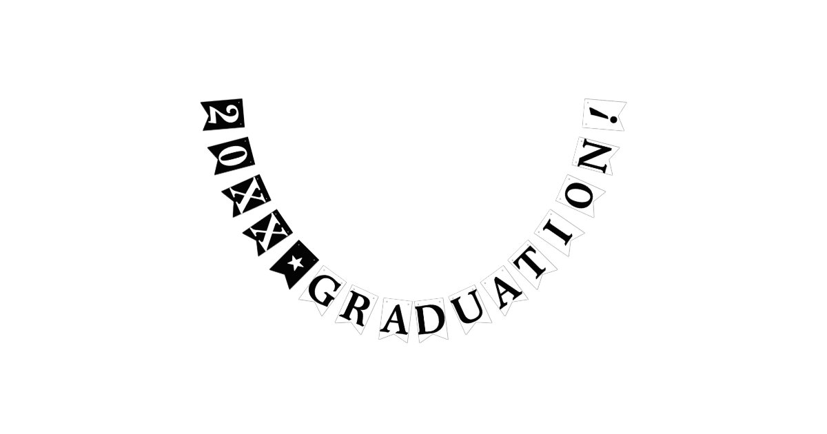 PERSONALIZED YEAR GRADUATION BUNTING FLAGS | Zazzle