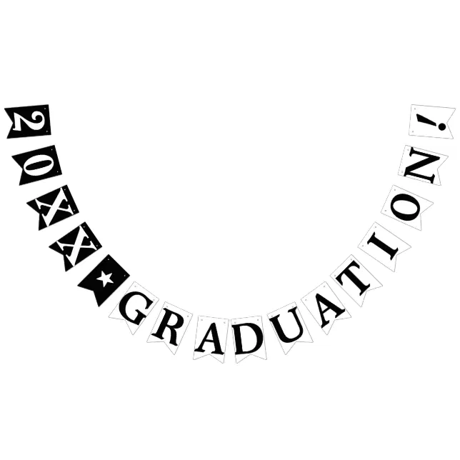 PERSONALIZED YEAR GRADUATION BUNTING FLAGS | Zazzle