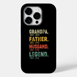 Personalized Year Grandpa Father Husband Legend Case-Mate iPhone 14 Pro Case