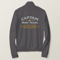 Personalized YEAR Names for Captain Star Anchor Embroidered Jacket Personalized YEAR Names for Captain Star Anchor Embroidered Jacket