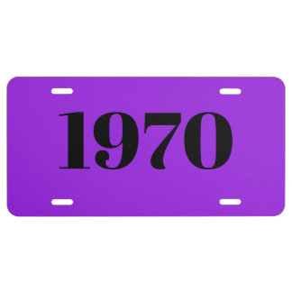 Personalized Year Number car License Plate