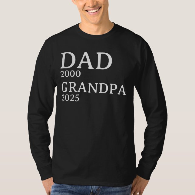 Personalized Years Dad Grandpa Custom T-Shirt (Front)